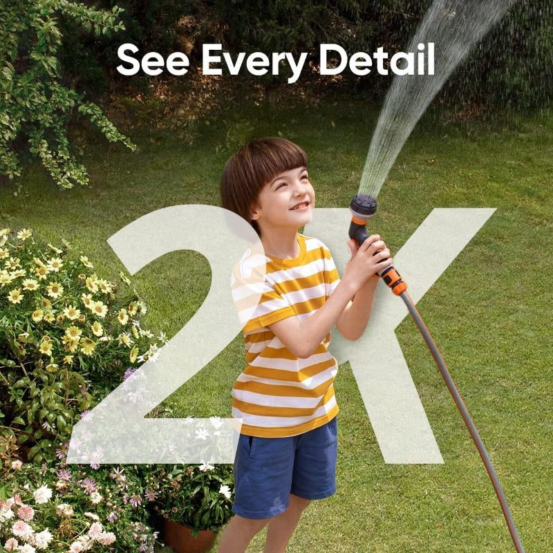 Wireless 2K Outdoor Solar Security Camera